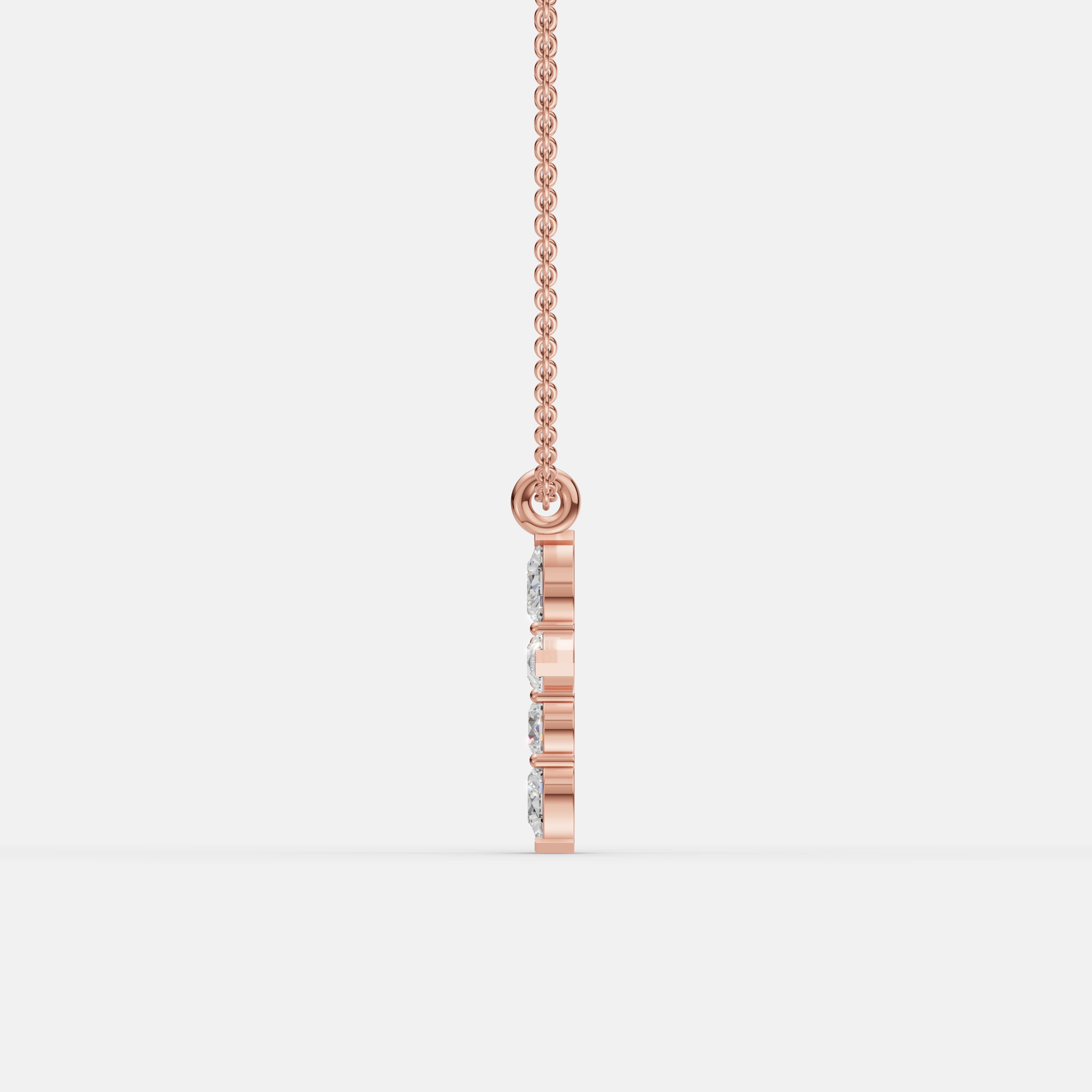 Blessed Cross Diamond Pendant - 4