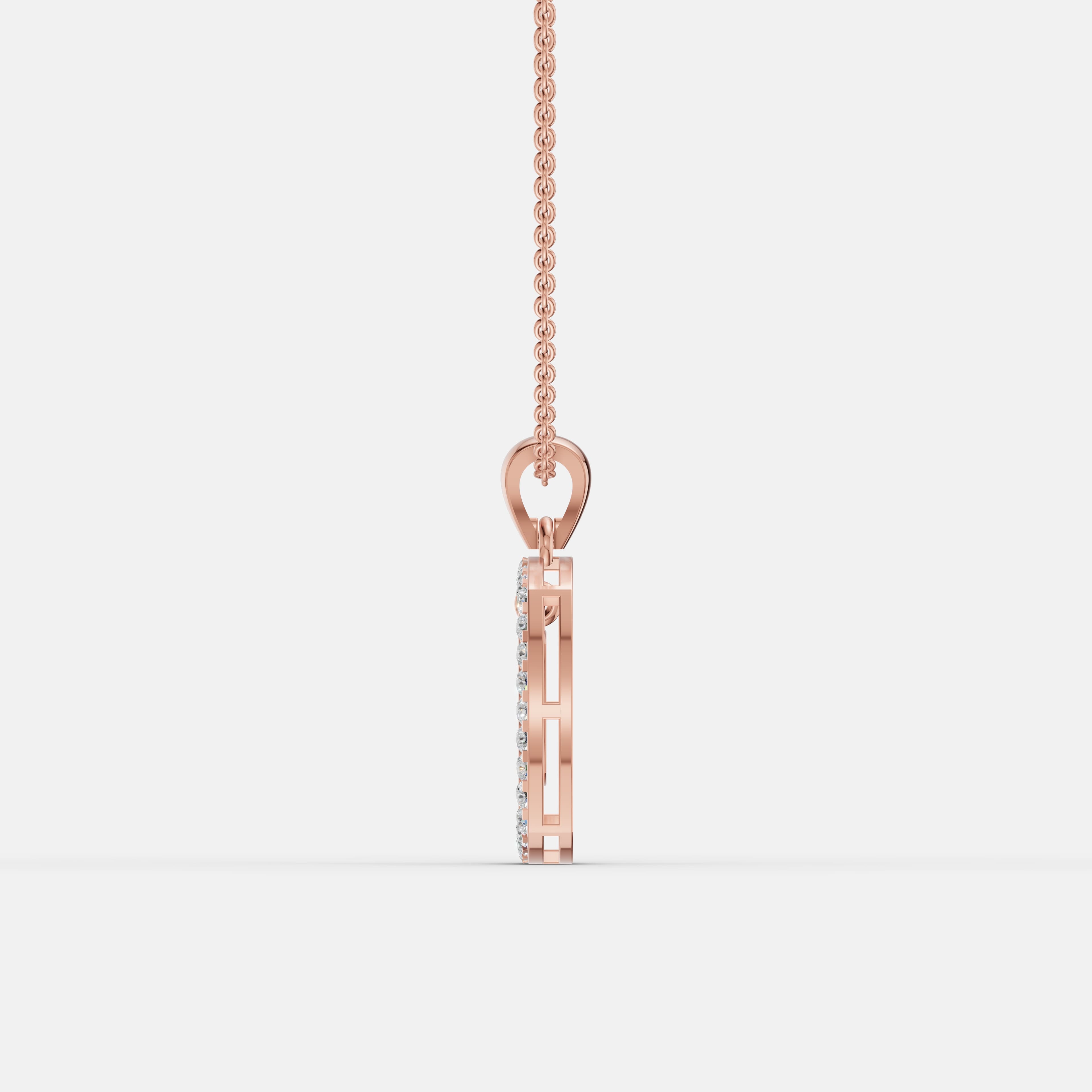 Radiant Soft Corner Diamond Pendant - 4