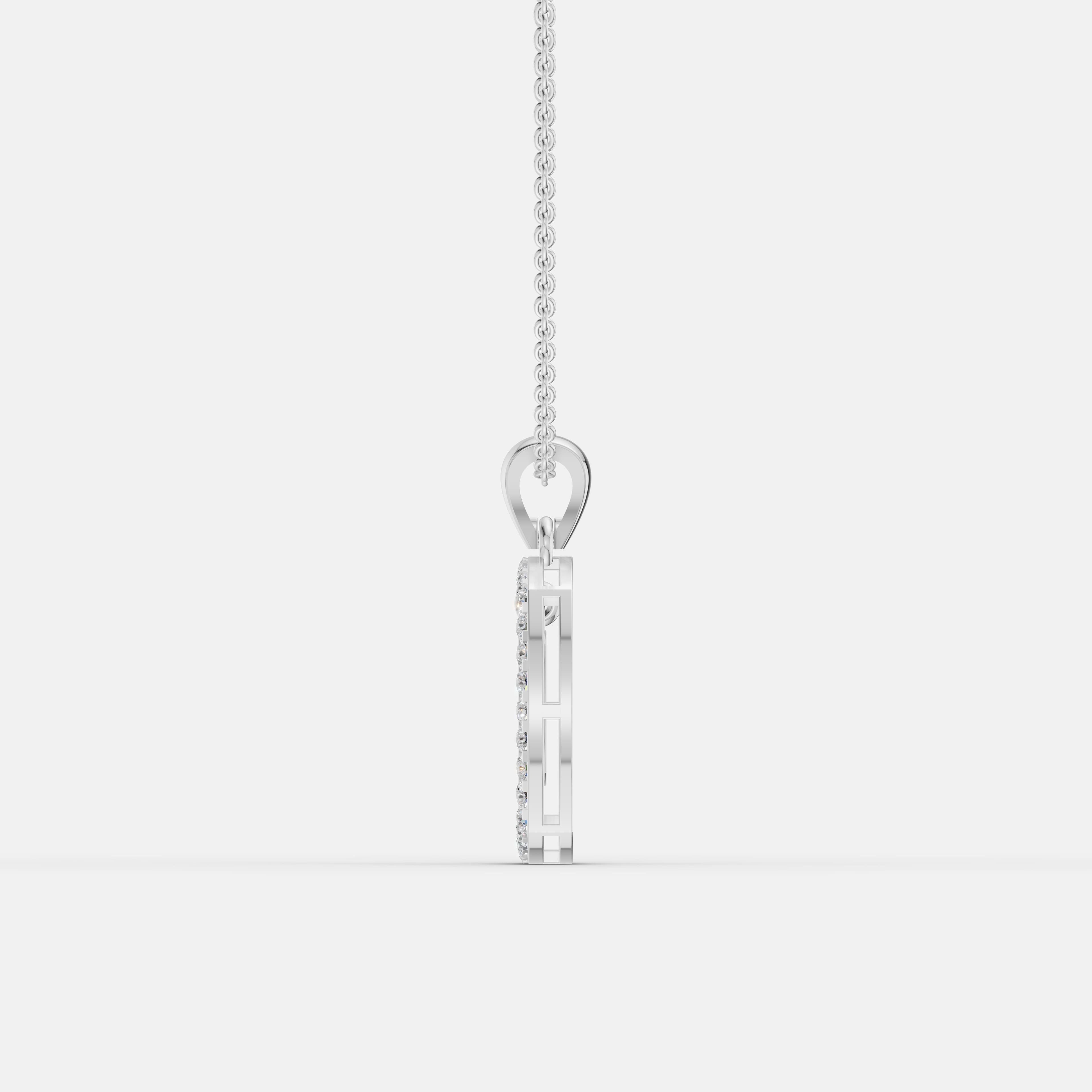 Radiant Soft Corner Diamond Pendant - 4