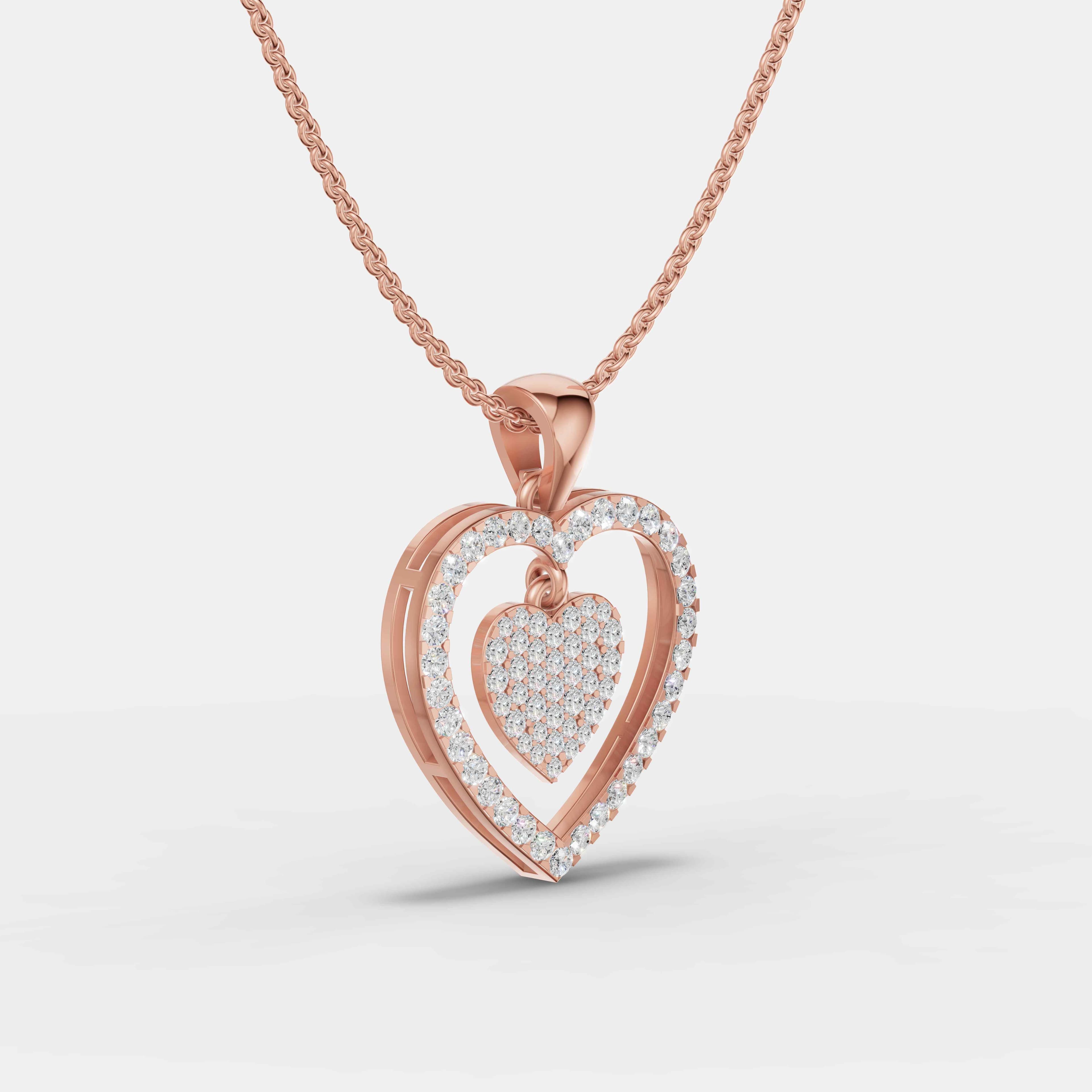 Radiant charm Diamond Pendant - 2