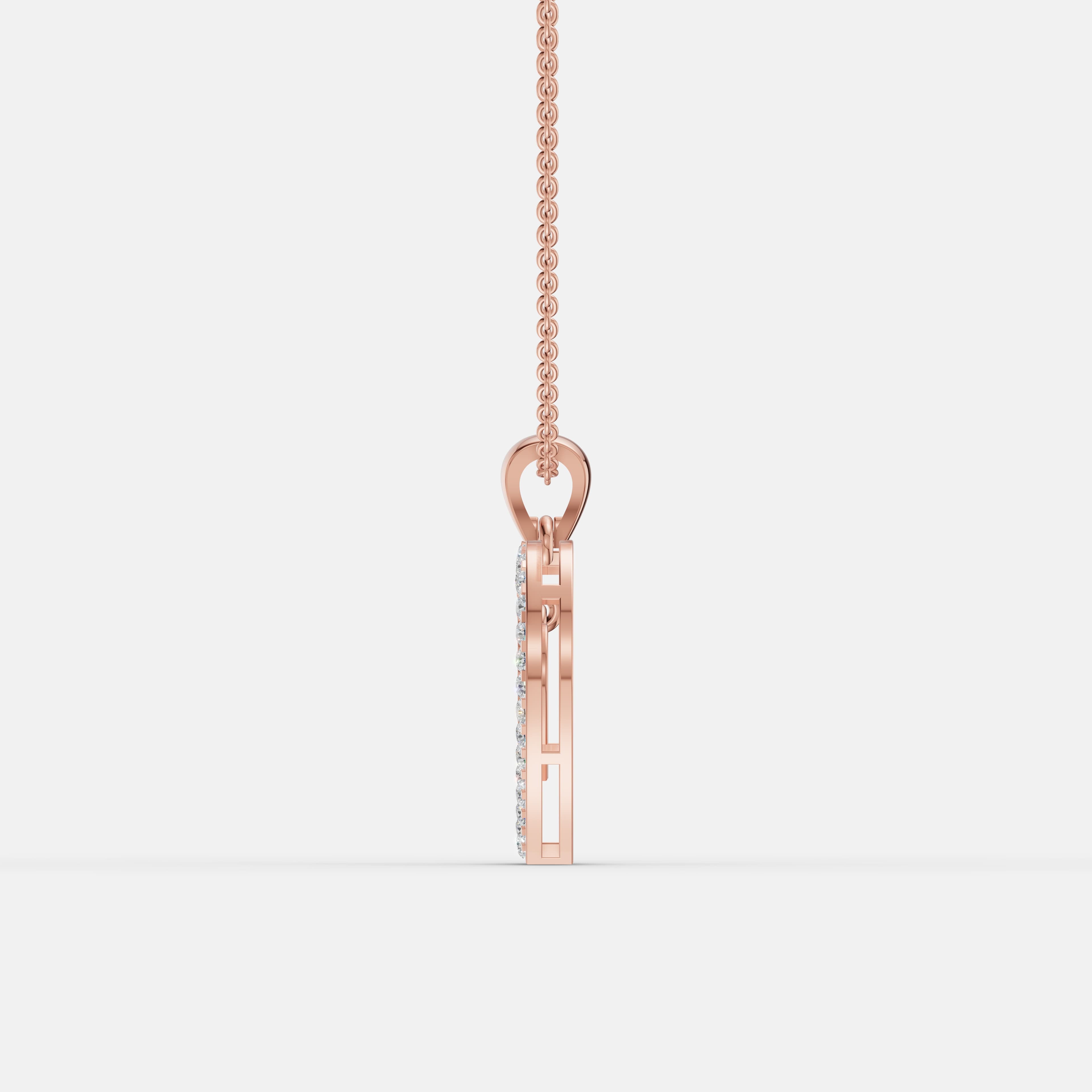 Radiant charm Diamond Pendant - 4