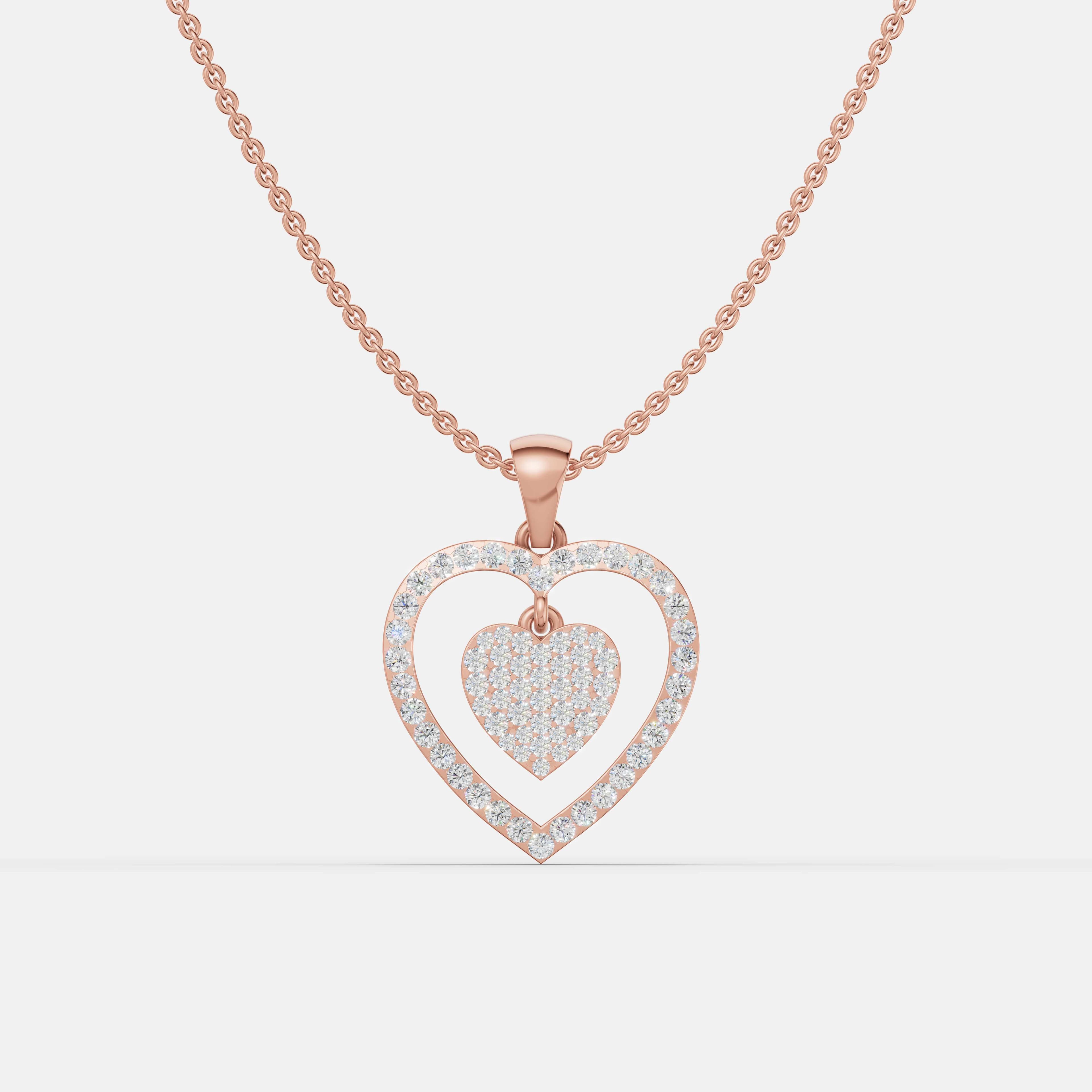 Radiant charm Diamond Pendant - 1